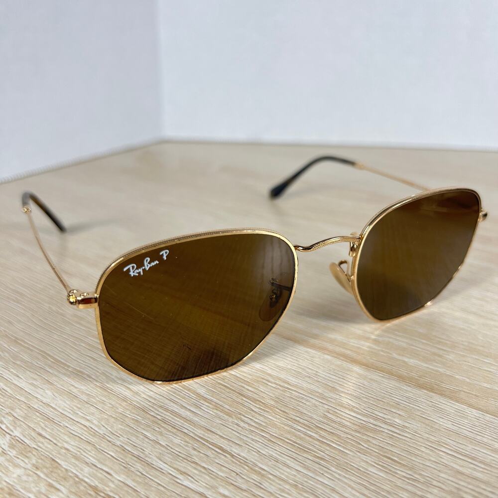 Ray-Ban RB3548-N 001/57 Sunglasses READ DESC Gold 54-21-145 Italy